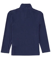 Class Club Big Boys 8-20 Long Sleeve 1/4 Zip Solid Pullover