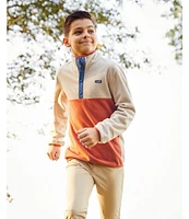 Class Club Big Boys 8-20 Long Sleeve Colorblock Fleece Pullover