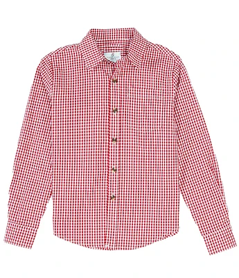 Class Club Big Boys 8-20 Long Sleeve Gingham Sport Shirt