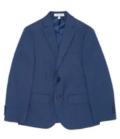 Class Club Big Boys 8-20 Long Sleeve Sharkskin Blazer