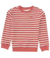 Class Club Big Boys 8-20 Long Sleeve Stripe Crew Neck Pullover