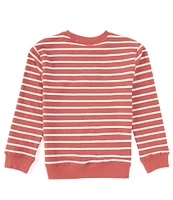 Class Club Big Boys 8-20 Long Sleeve Stripe Crew Neck Pullover