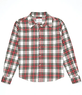 Class Club Big Boys 8-20 Plaid Button Front Sport Shirt