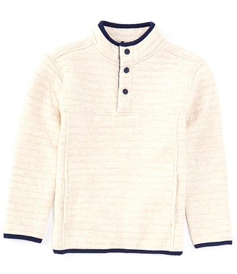 Class Club Big Boys 8-20 Quilted Snap Placket Pullover