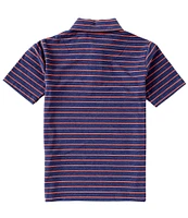 Class Club Big Boys 8-20 Short Sleeve Jersey Stripe Polo Shirt