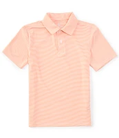 Class Club Big Boys 8-20 Short Sleeve Synthetic Micro Stripe Polo Shirt