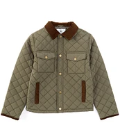 Class Club Big Boys 8-20 Snap Front Quilted Barn Coat