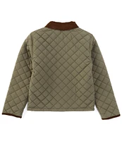 Class Club Big Boys 8-20 Snap Front Quilted Barn Coat