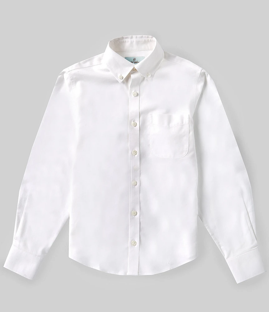 Class Club Big Boys 8-20 Long Sleeve Non-Iron Stretch Oxford Dress Shirt