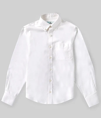 Class Club Big Boys 8-20 Long Sleeve Non-Iron Stretch Oxford Dress Shirt