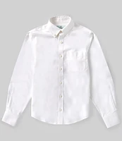 Class Club Big Boys 8-20 Long Sleeve Non-Iron Stretch Oxford Dress Shirt