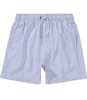 Class Club Big Boys 8-20 Vertical Sharks Swim Trunks