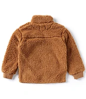 Class Club Big Boys 8-20 Zip Front Teddy Fleece Jacket