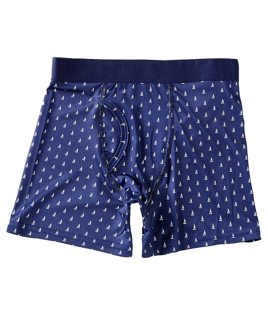 Class Club Boys 6-20 Sailboats Print Boxer Briefs