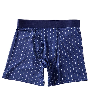 Class Club Boys 6-20 Sailboats Print Boxer Briefs