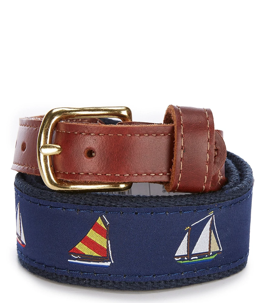 Class Club Boys Sailboats Twill Belt