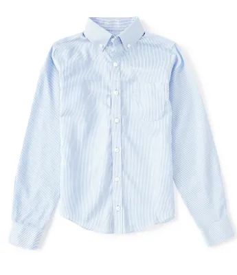 Class Club Big Boys 8-20 Non-Iron Micro Stripe Button-Front Shirt