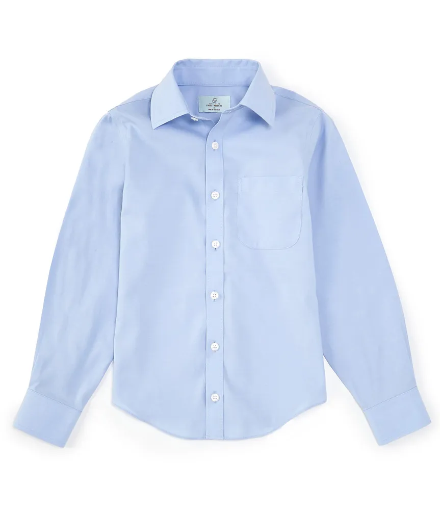 Class Club Big Boys 8-20 Non-Iron Long-Sleeve Oxford Button-Front Shirt