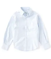 Class Club Little Boys 2T-7 Long Sleeve Oxford Shirt