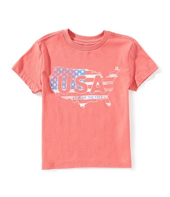 Class Club Little Boys 2-7 Land Of The Free USA T-Shirt