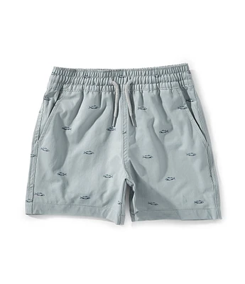 Class Club Little Boys 2T-6 Trout Print Synthetic Shorts