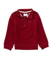 Class Club Little Boys 2T-7 1/4 Zip Slub Pullover