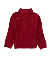 Class Club Little Boys 2T-7 1/4 Zip Slub Pullover