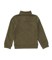 Class Club Little Boys 2T-7 1/4 Zip Slub Pullover