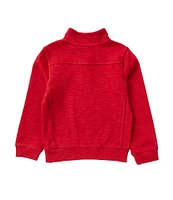 Class Club Little Boys 2T-7 1/4 Zip Slub Pullover