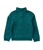 Class Club Little Boys 2T-7 1/4 Zip Slub Pullover