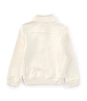 Class Club Little Boys 2T-7 1/4 Zip Slub Pullover