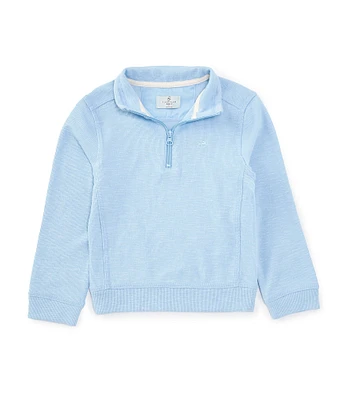 Class Club Little Boys 2T-7 1/4 Zip Slub Pullover