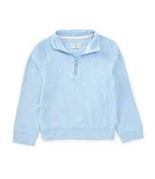 Class Club Little Boys 2T-7 1/4 Zip Slub Pullover