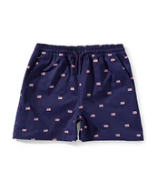 Class Club Little Boys 2T-7 American Flag Print Shorts