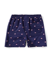 Class Club Little Boys 2T-7 American Flag Print Shorts