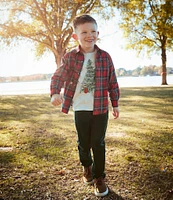 Class Club Little Boys 2T-7 Classic Plaid Sport Shirt