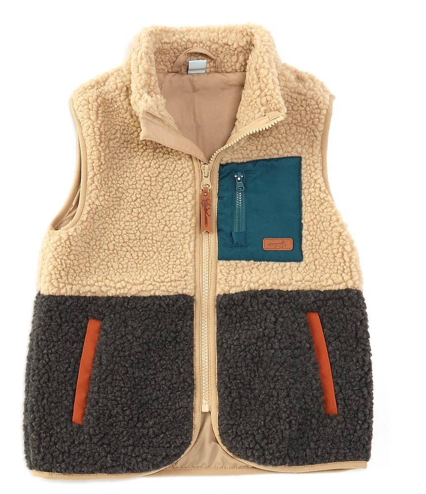 Class Club Little Boys 2T-7 Color Blocked Sherpa Vest