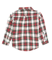 Class Club Little Boys 2T-7 Light Plaid Sport Shirt