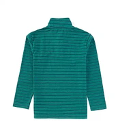 Class Club Little Boys 2T-7 Long Sleeve Quarter-Zip Stripe Pullover