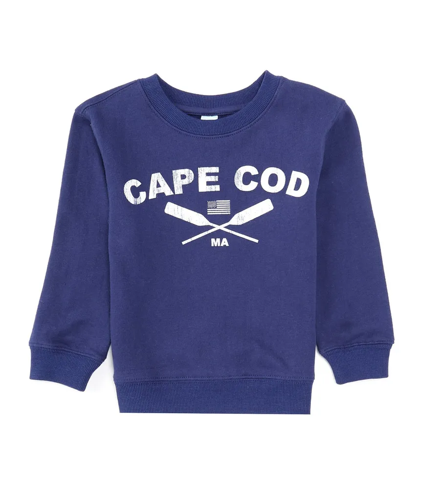 Class Club Little Boys 2T-7 Long Sleeve Cape Cod Terry Crew Neck Sweatshirt