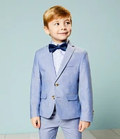Class Club Little Boys 2T-7 Long Sleeve Non-Iron Point Collar Floral Button Down Shirt