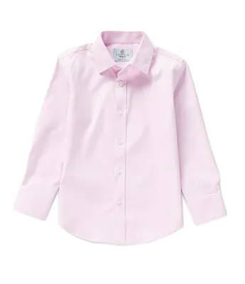 Class Club Little Boys 2T-7 Long Sleeve Solid Synthetic Dress Shirt