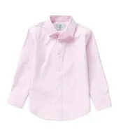 Class Club Little Boys 2T-7 Long Sleeve Solid Synthetic Dress Shirt