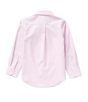 Class Club Little Boys 2T-7 Long Sleeve Solid Synthetic Dress Shirt