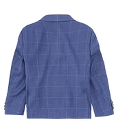 Class Club Little Boys 2T-7 Long Sleeve Window Pane Dress Jacket