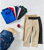 Class Club Little Boys Modern Fit Comfort Stretch Synthetic Pants