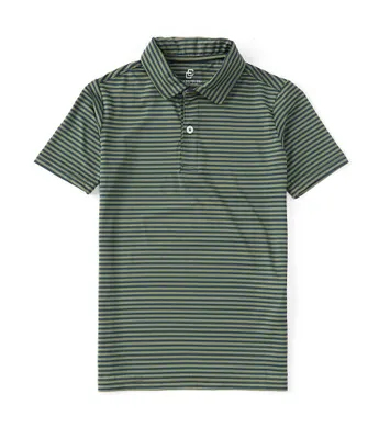 Class Club Little Boys 2T-7 Short Sleeve Feeder Stripe Performance Polo Shirt