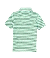 Class Club Little Boys 2T-7 Short Sleeve Heather Feeder Stripe Synthetic Polo Shirt