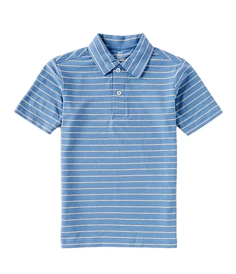 Class Club Little Boys 2T-7 Short Sleeve Jersey Stripe Polo Shirt