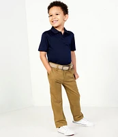 Class Club Little Boys Short Sleeve Pique Polo Shirt